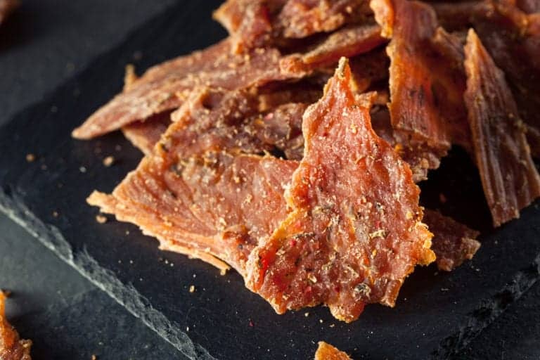 Healthy Dry Turkey Jerky with Herbs and Spices