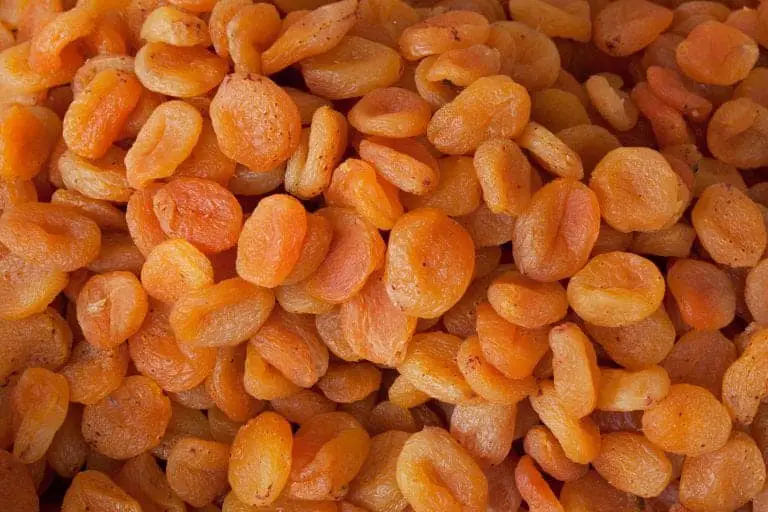 snapshot of lots of dehydrated apricots