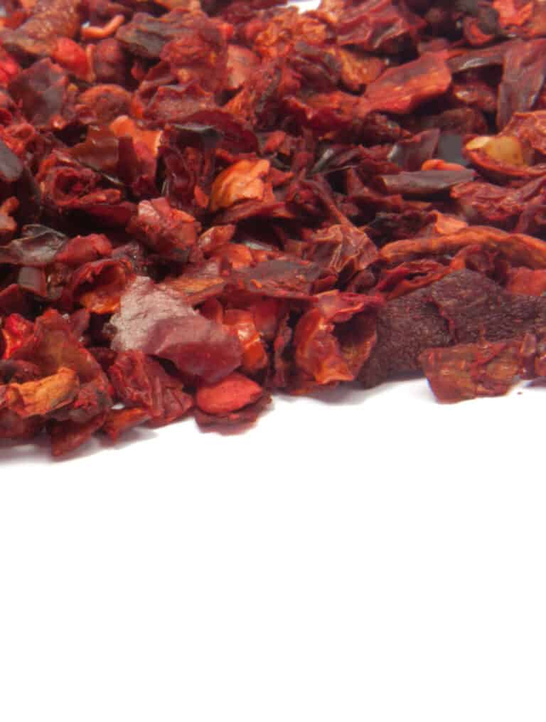 dehydrated jerky with white background