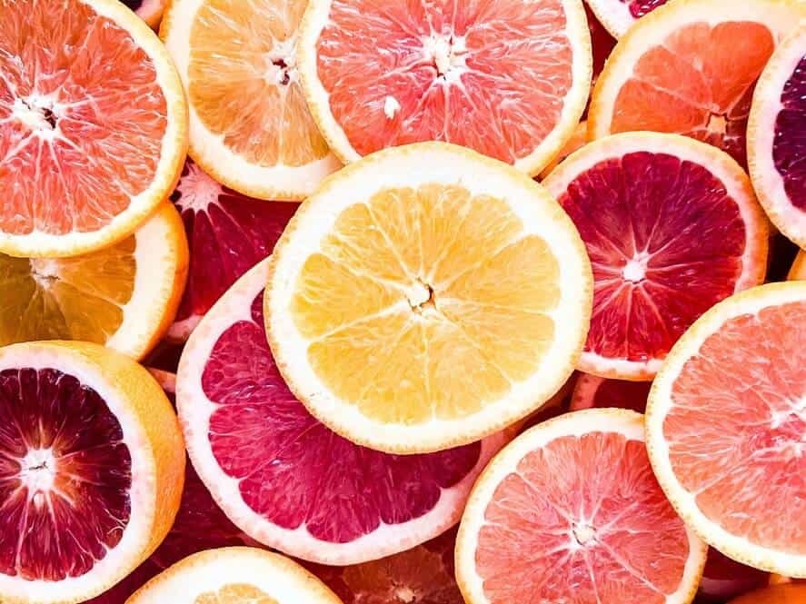 sliced oranges and grapefruits