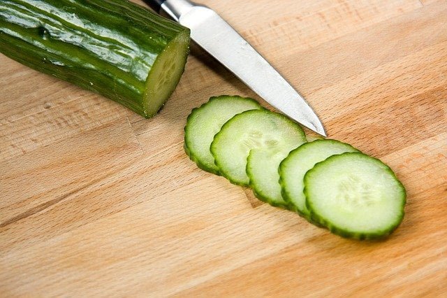 cucumber, food, vegetable, cucumber slices, sliced
