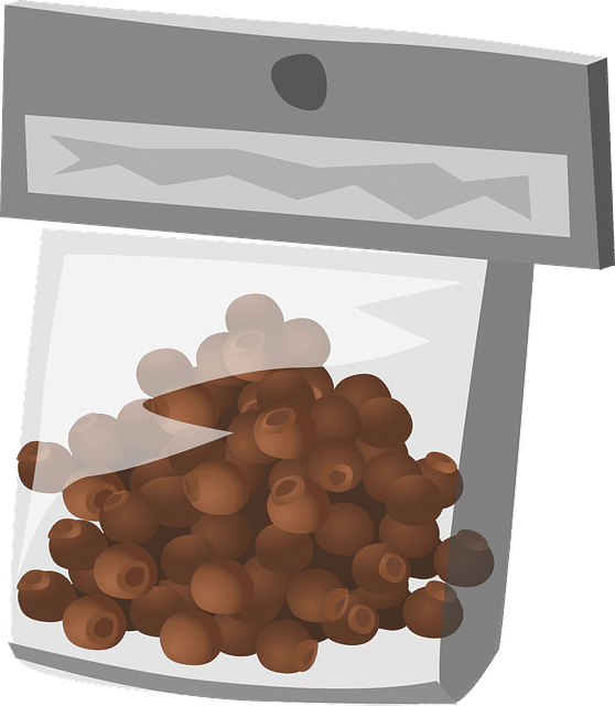 vector image of sealed food