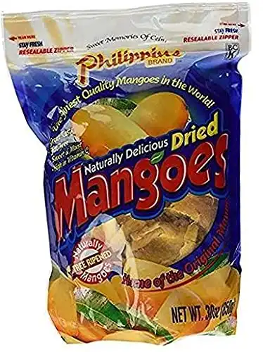 Phillippine Brand Naturally Delicious Dried Mangoes Tree Ripened Value Bag 30 Ounces