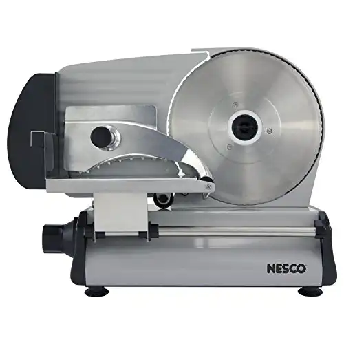 NESCO Stainless Steel Food Slicer Adjustable Thickness, 8.7",Silver