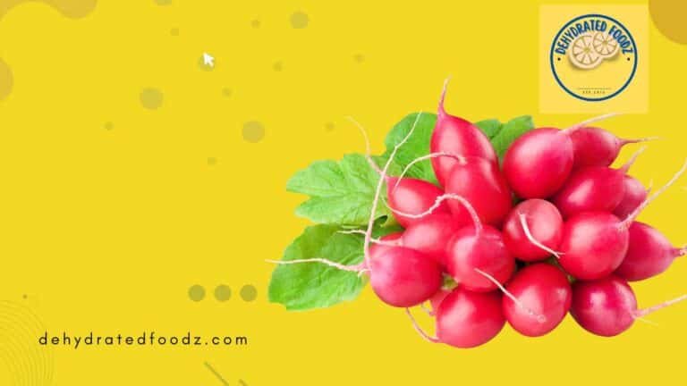 a bunch of radishes on a yellow background