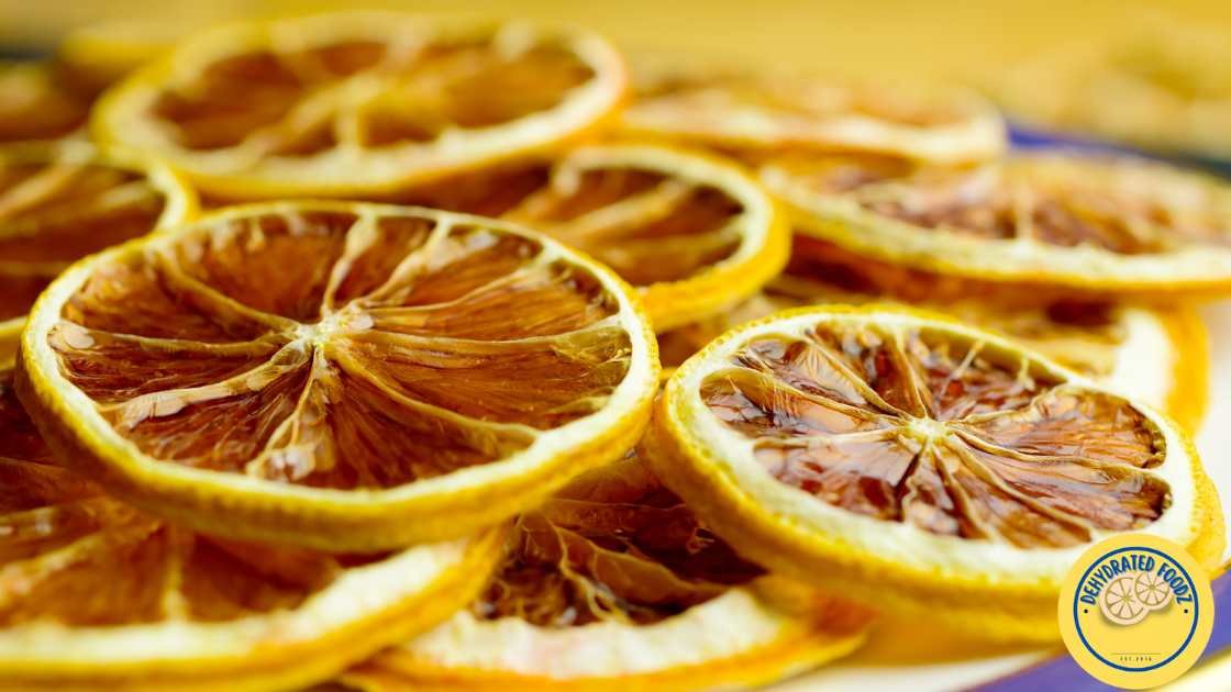 slices of dehydrated lemons overlapping each other