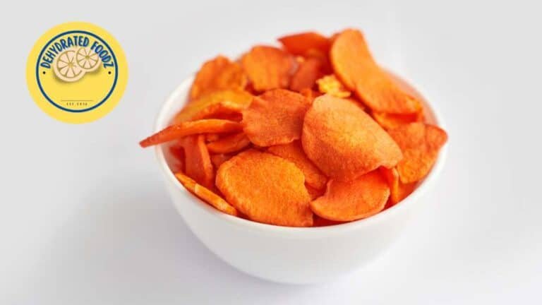 homemade dehydrated carrot chips