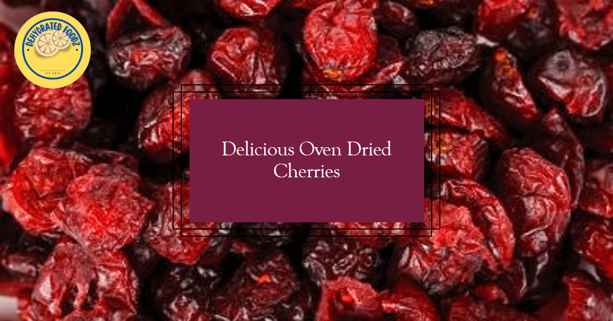 a bunch of oven dried cherries
