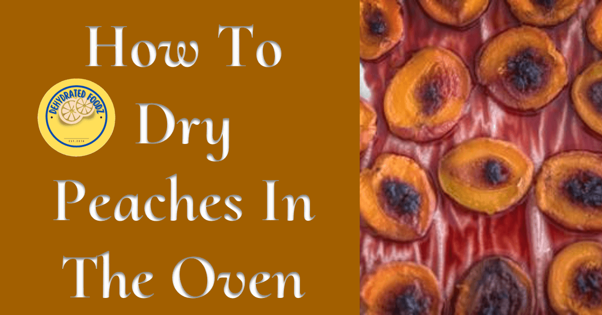 oven dried peaches on a parchment paper on an orange background