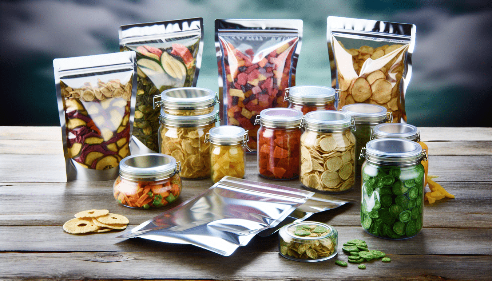 Storing dehydrated foods in Mylar bags or glass jars