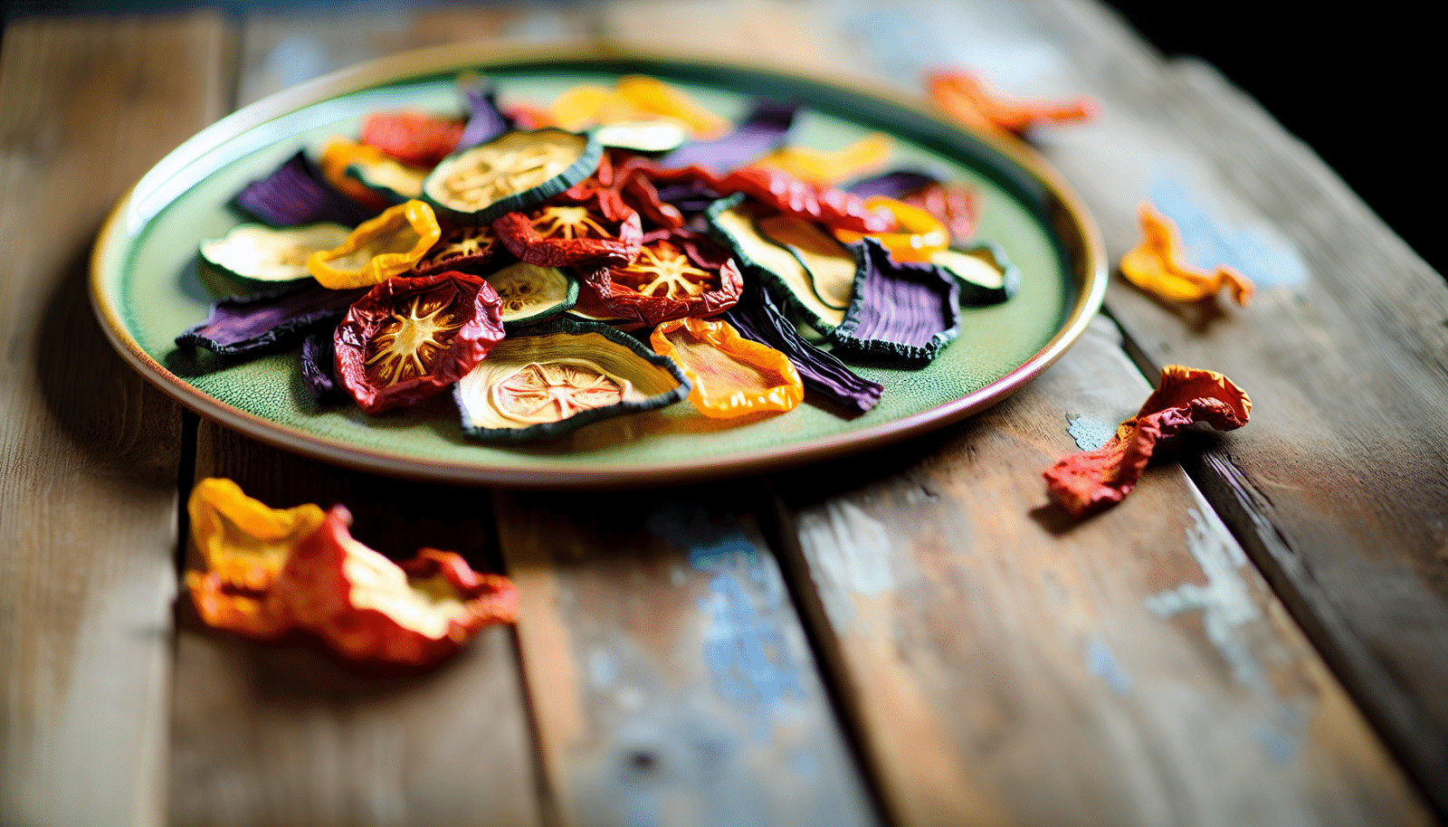 Creative dish made with oven-dried veggies
