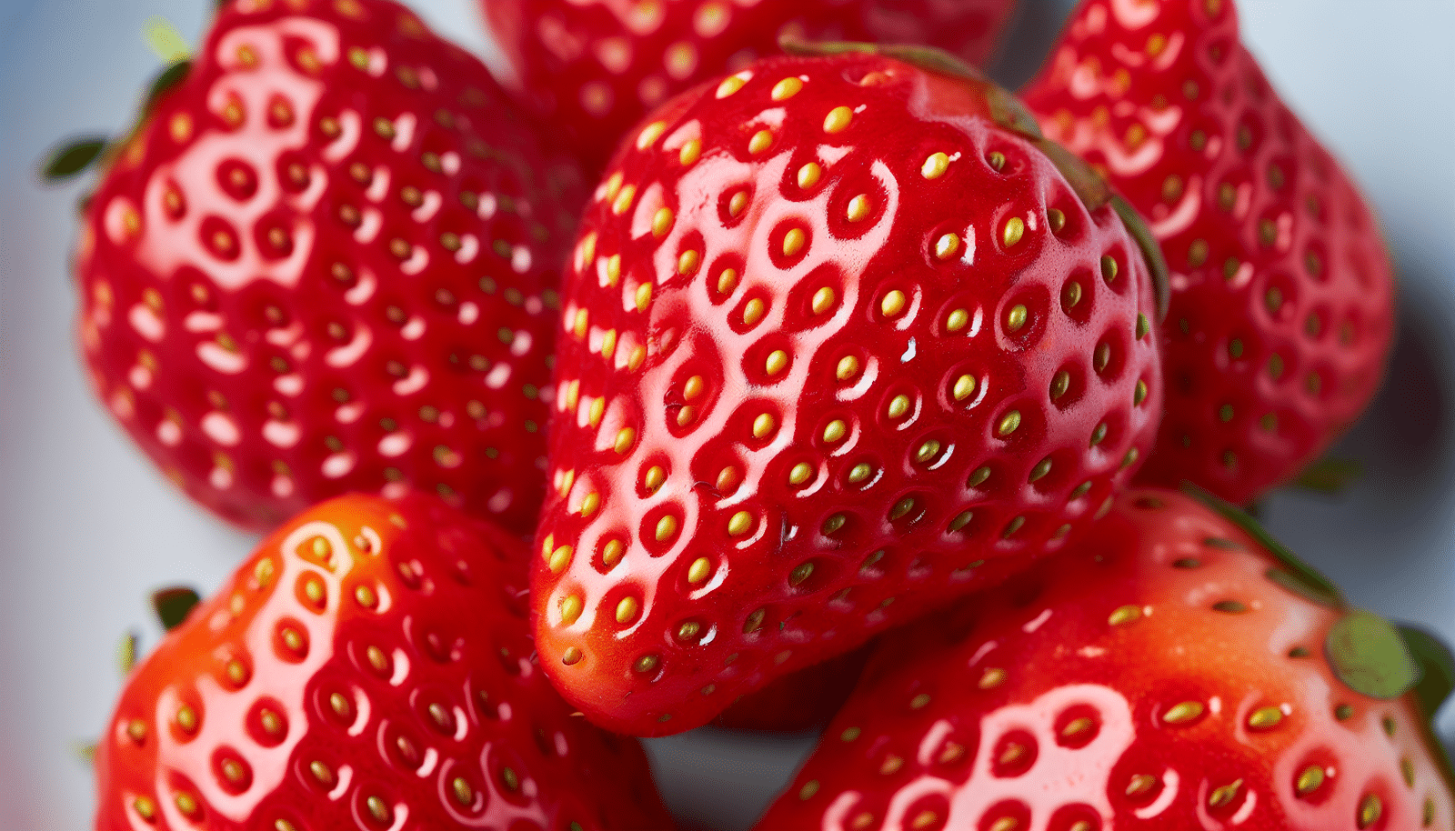 Fresh ripe strawberries for freeze drying