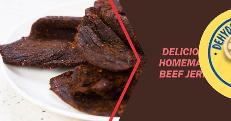 beef jerky slices on a white background.