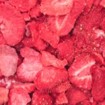 dehydrated strawberries overlapped on each other