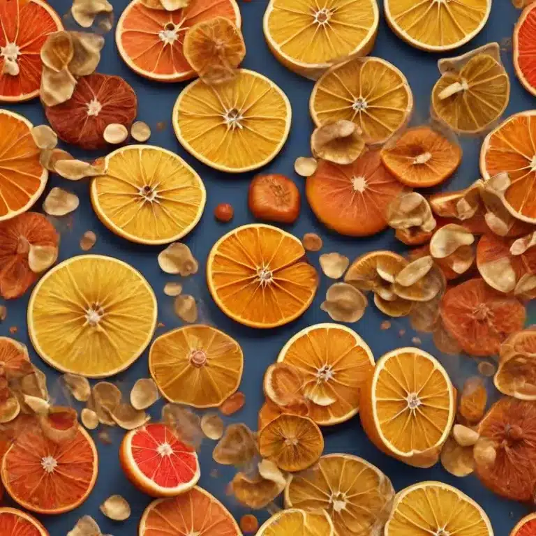 assortment of dehydrated fruit