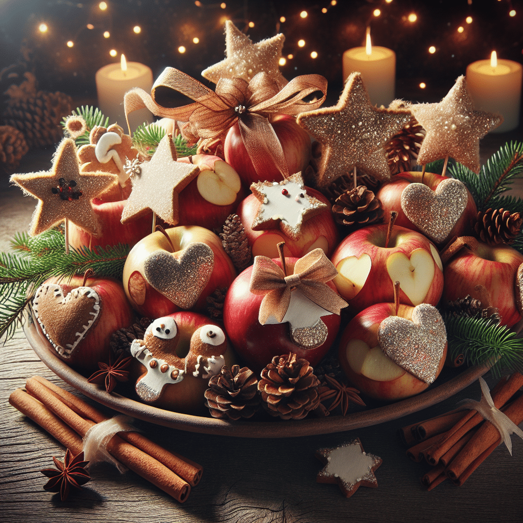 apple cinnamon ornaments in a bowl