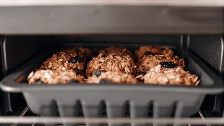 Granola in a tray.