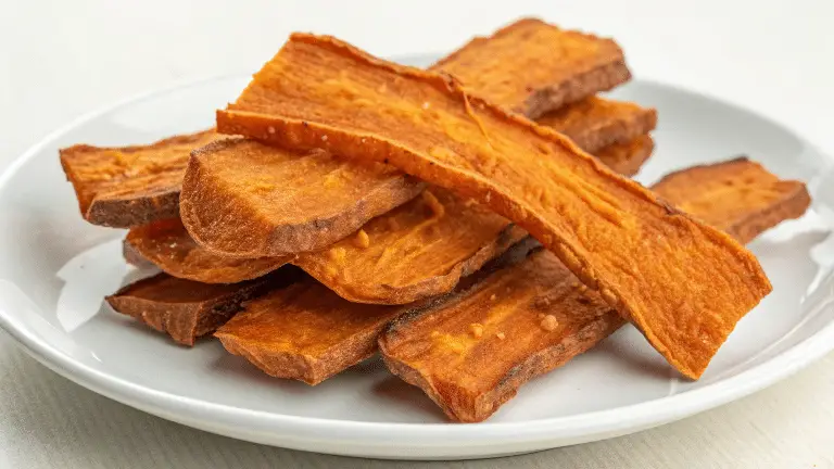 Sweet potatos on a plate.