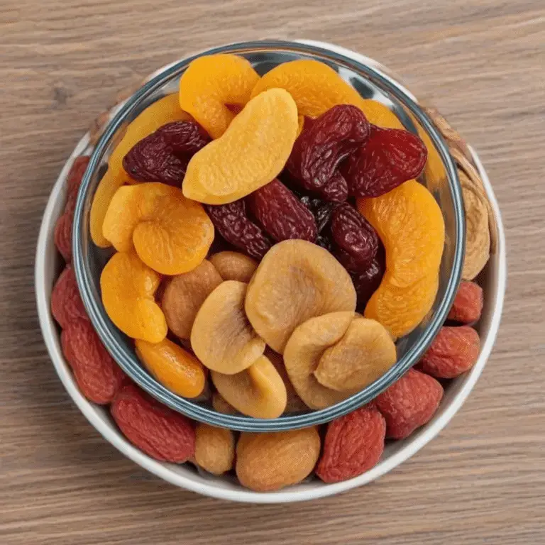 dried fruit in a bowl on a table