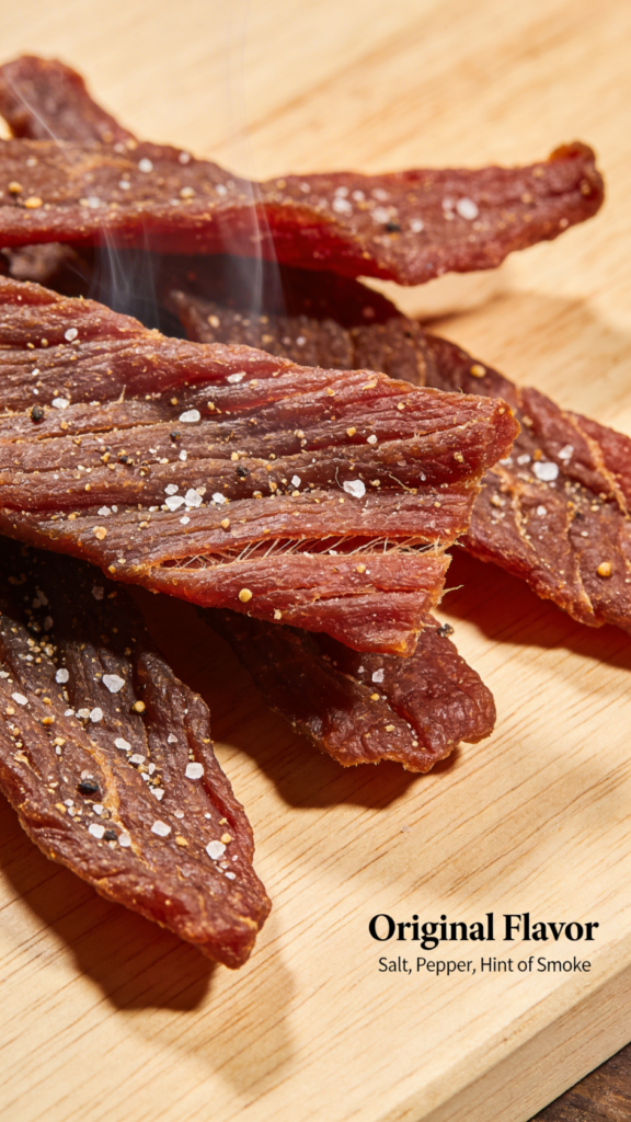 Jerky on table.