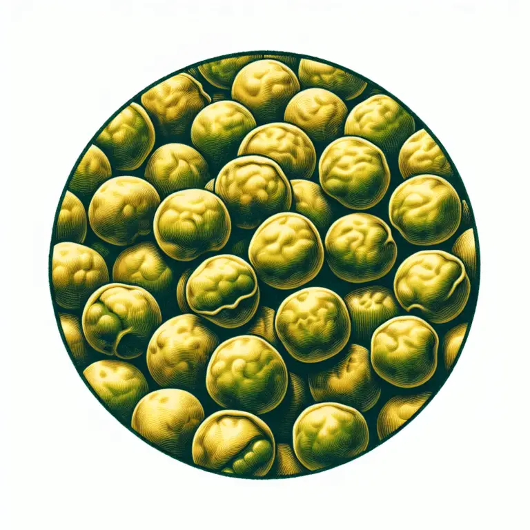 dehydrated peas on a white background.