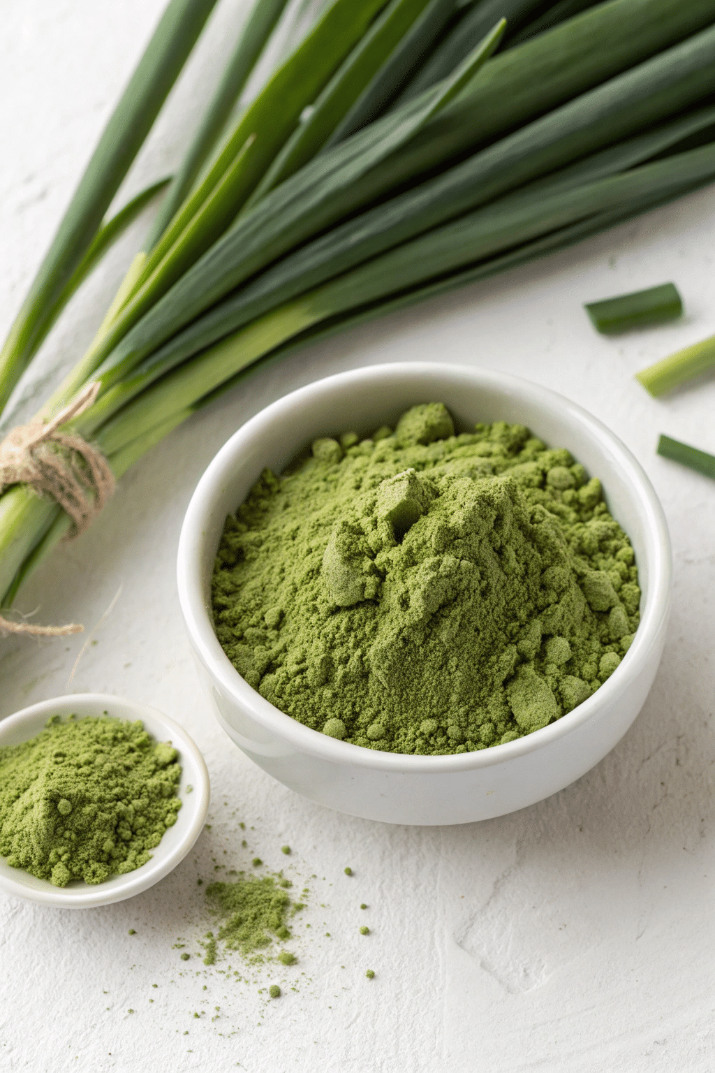 green onion powder in a bowl
