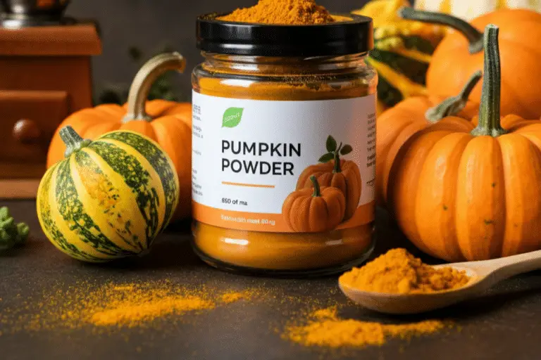 pumpkin powder in a jar