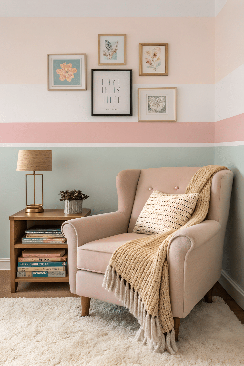 A bedroom corner for cozy charm.