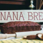 banana bread on a table