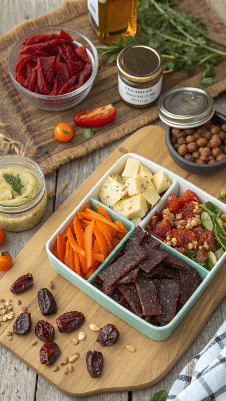 an image showing different low carb dehydrated food recipes