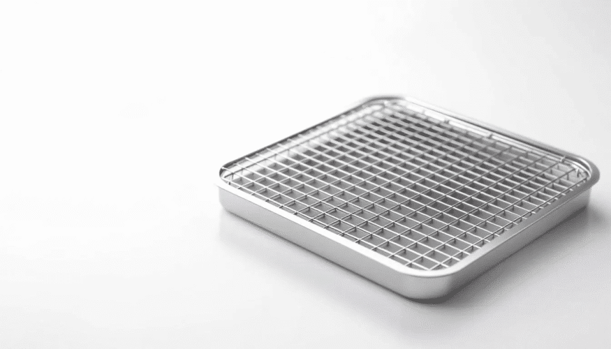 A high-quality, realistic image of a food dehydrator replacement part, showcasing various trays and components designed for easy repair and replacement. The image highlights the accessories available for the unit, providing options for those looking to enhance their dehydrating experience.