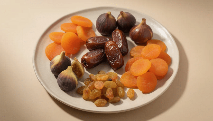The image features a colorful assortment of soft dry fruits, including chewy dried mangoes, sweet apples, and succulent pineapples, all showcasing their delicious flavors. This vibrant display highlights the process of freeze drying, making these nutritious snacks perfect for healthy eating and desserts.