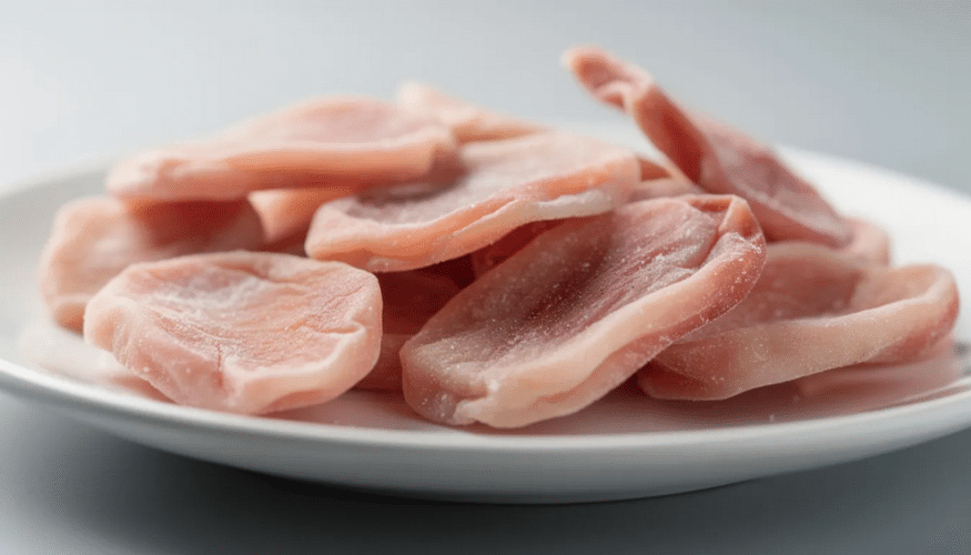 The image features soft dried wax apples, showcasing their chewy texture and sweet flavor, perfect for snacking or as a delicious addition to desserts. These dried fruits are a delightful treat that highlights the natural taste of apples, making them a great choice for those who enjoy flavorful and healthy snacks.