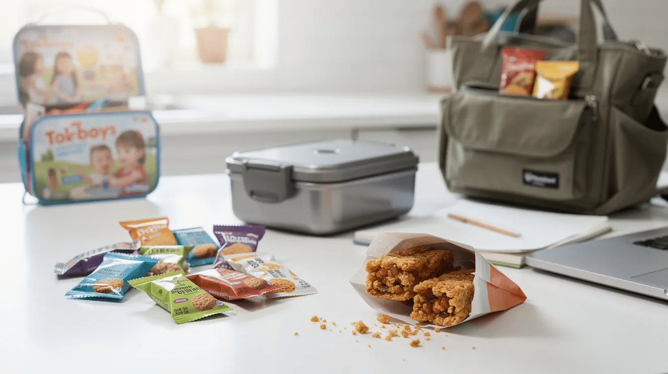 The image features a variety of single-serve convenience packs filled with deliciously crunchy freeze dried fruit, including blueberries, strawberries, and apples. These pre-portioned snacks are perfect for lunchboxes, camping trips, or quick bites on the go, offering a nutritious and mess-free option for the whole family.